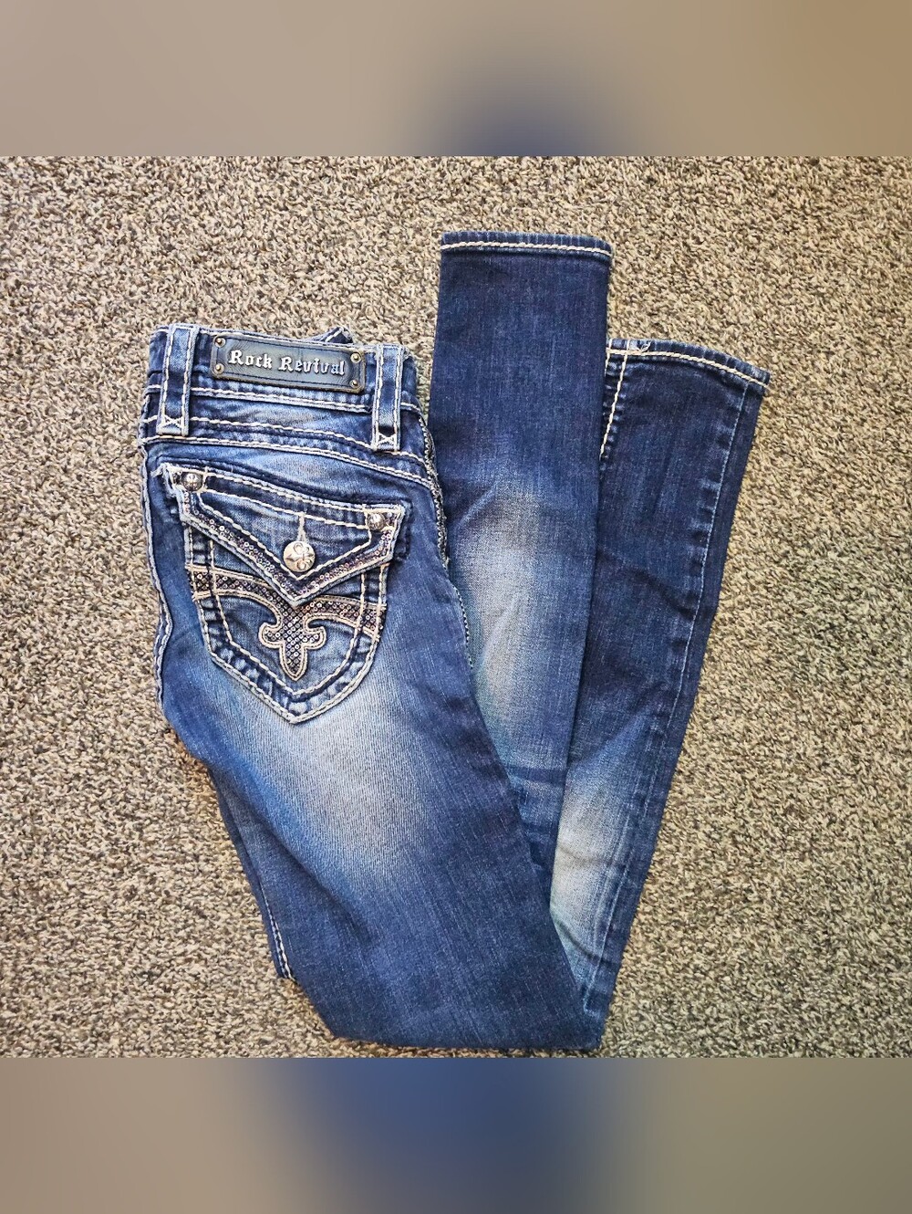 Rock Revival Skinny Jeans sz 24